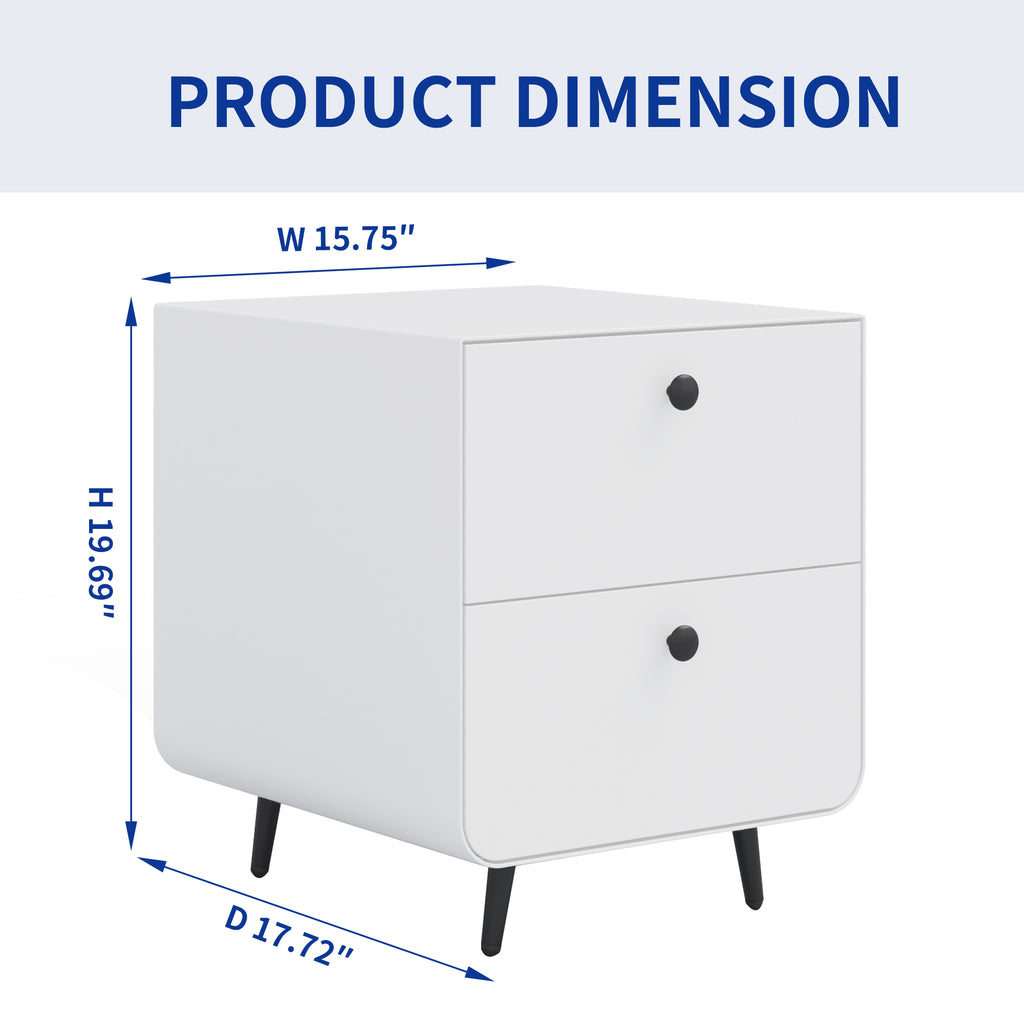 Modern Night Stand Storage Cabinet