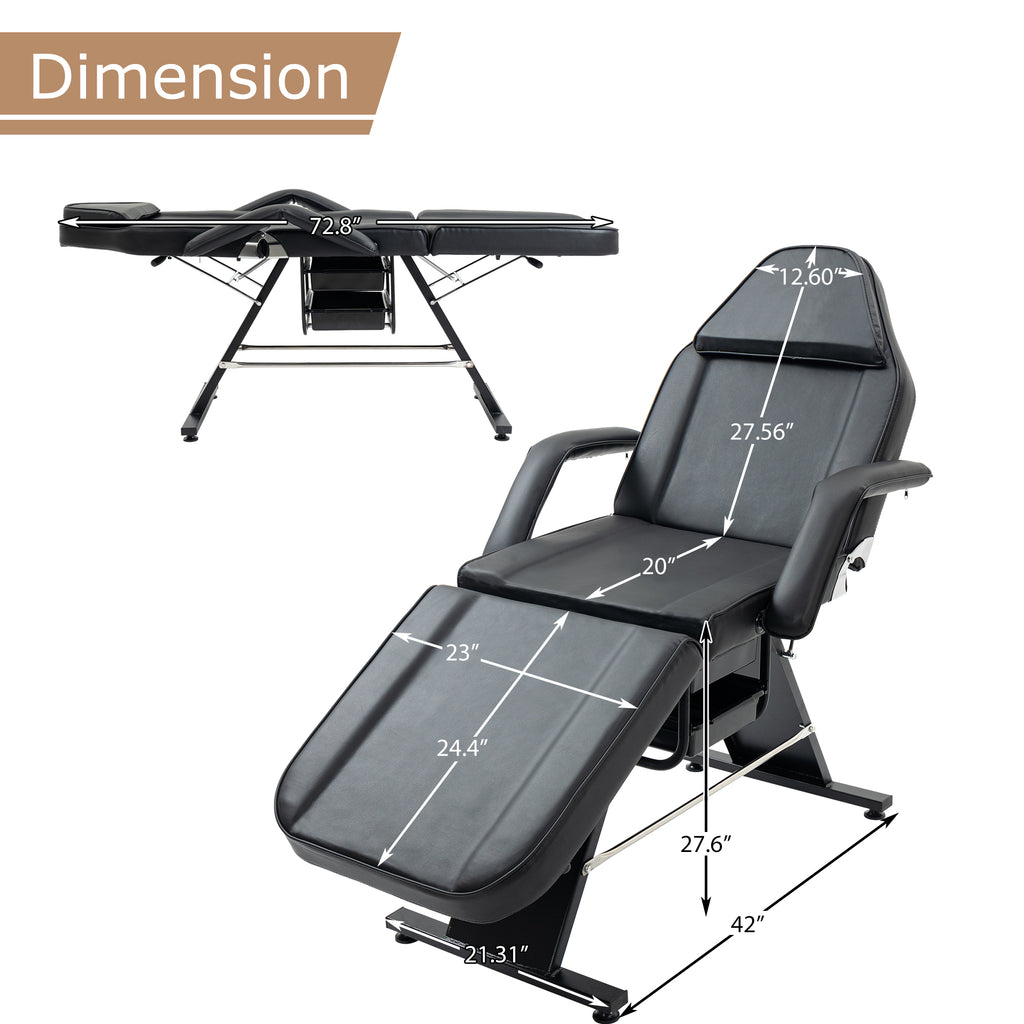 Massage Salon Tattoo Chair with Hydraulic Stool