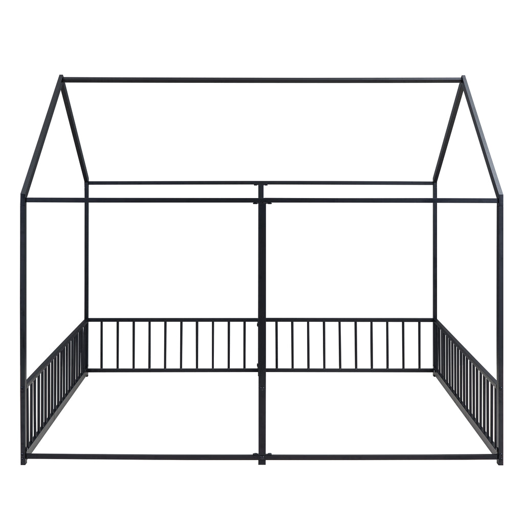 Metal Twin Size House Platform Beds