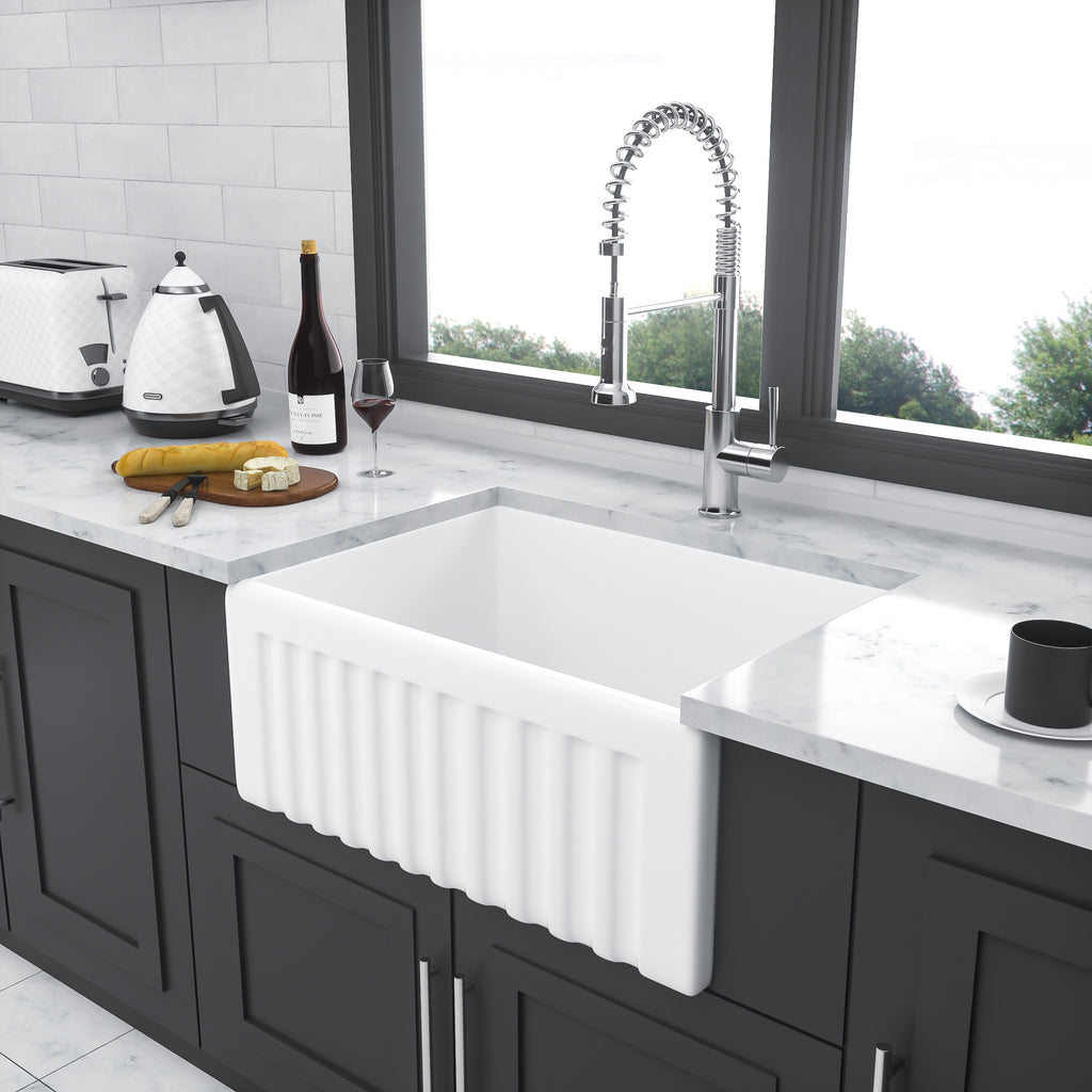 Small Farmhouse Sink - 24 x 18 x 10 Inch Kitchen Sink