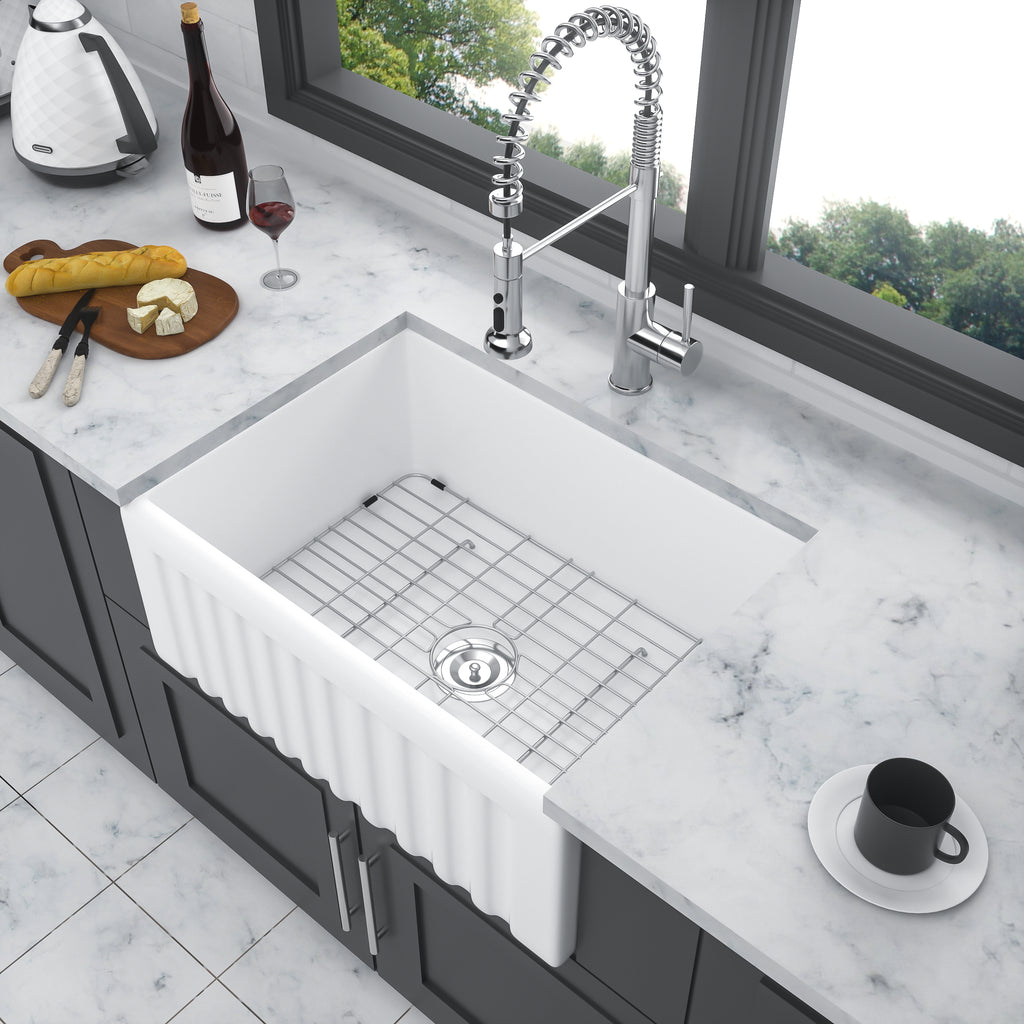 Small Farmhouse Sink - 24 x 18 x 10 Inch Kitchen Sink