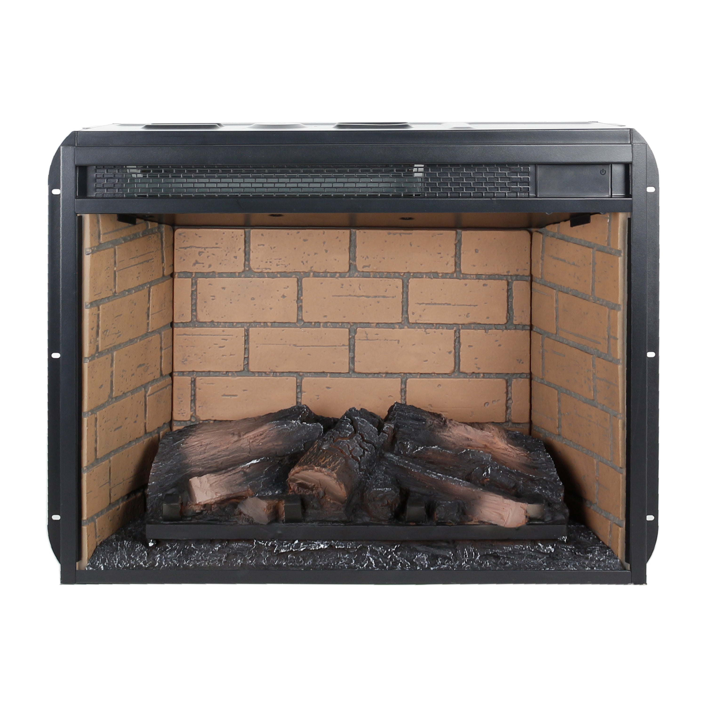 23 Inch Infrared Quartz Heater Fireplace Insert - Woodlog Version