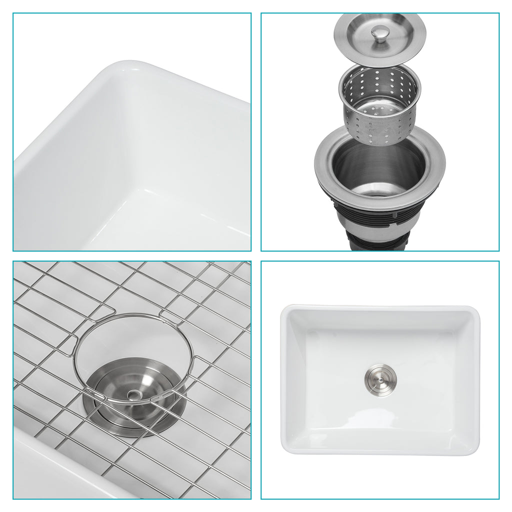 Small Farmhouse Sink - 24 x 18 x 10 Inch Kitchen Sink