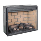23 Inch Infrared Quartz Heater Fireplace Insert - Woodlog Version