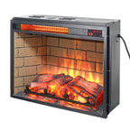 23 Inch Infrared Quartz Heater Fireplace Insert - Woodlog Version