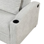 61.6" Pull Out Sofa Bed Modern Chenille Convertible Loveseat