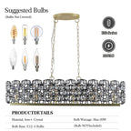 39" Contemporary Crystal and BlackGold Pendant Chandelier