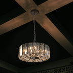 17" Chrome Crystal Pendant Chandelier