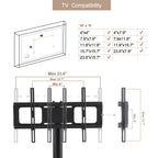 Height and Angle Adjustable Multi-Function Mobile TV Stand