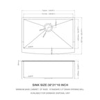 30 Inch Gold Farmhouse Sink