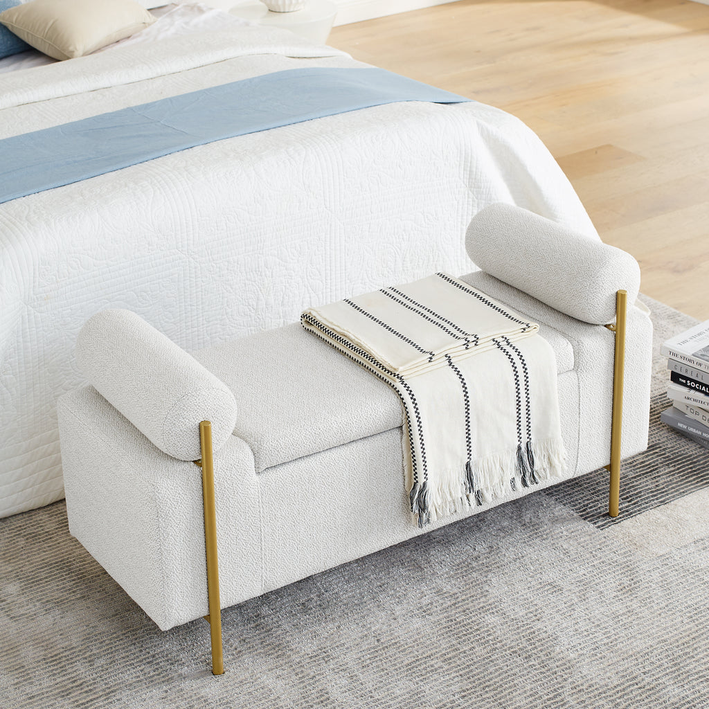 Elegant Upholstered Storage Bench