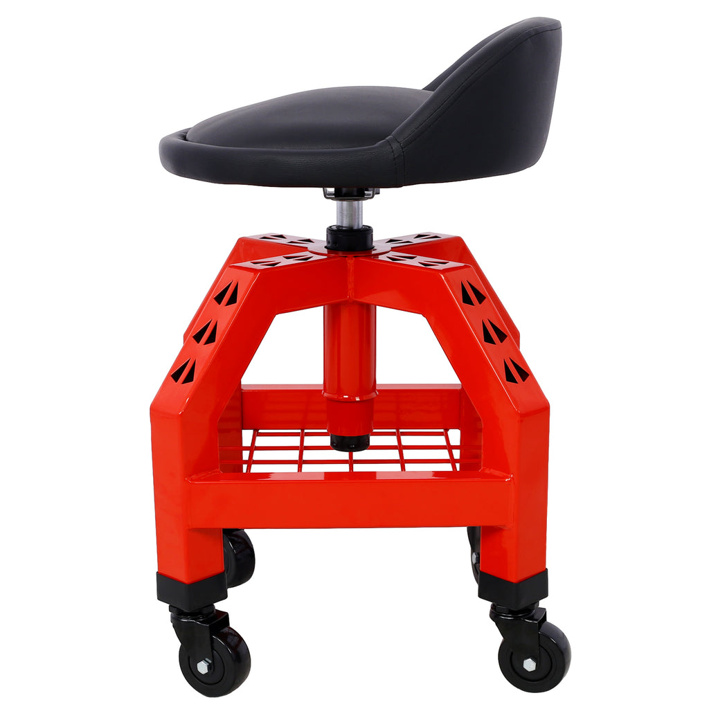 Pneumatic 360 Degree Swivel Stool, Heavy Duty Rolling Mechanics Stool