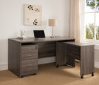 Wooden Mobile Computer Desk - Distressed