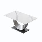 63" Modern Artificial Stone Dining Table