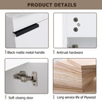 Soft Close Doors Bathroom Vanity With Sink - 16 Inch