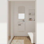 Soft Close Doors Bathroom Vanity With Sink - 16 Inch