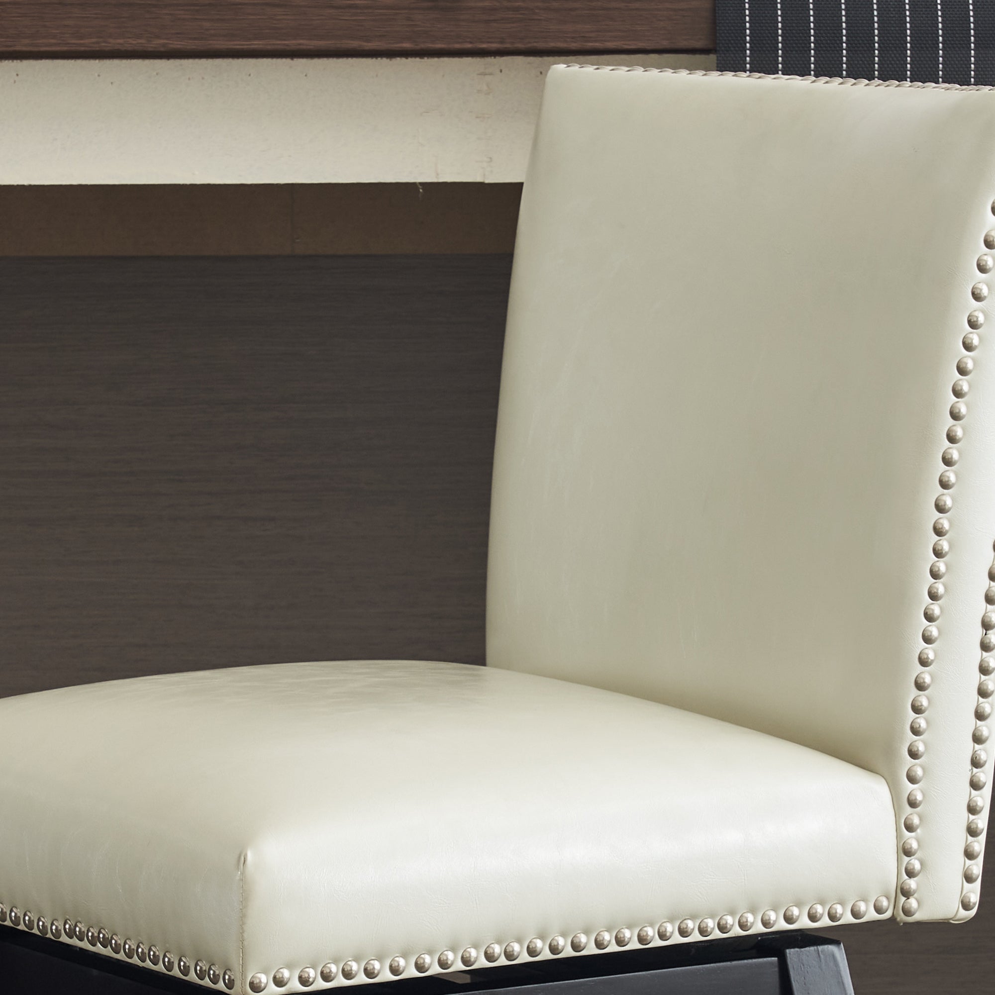Upholstered Swivel Bar Stools Set of 2