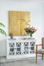 Set of 2 Cherry Blossom Wall Art Panels