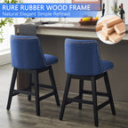 Upholstered Swivel Bar Stools Set of 2