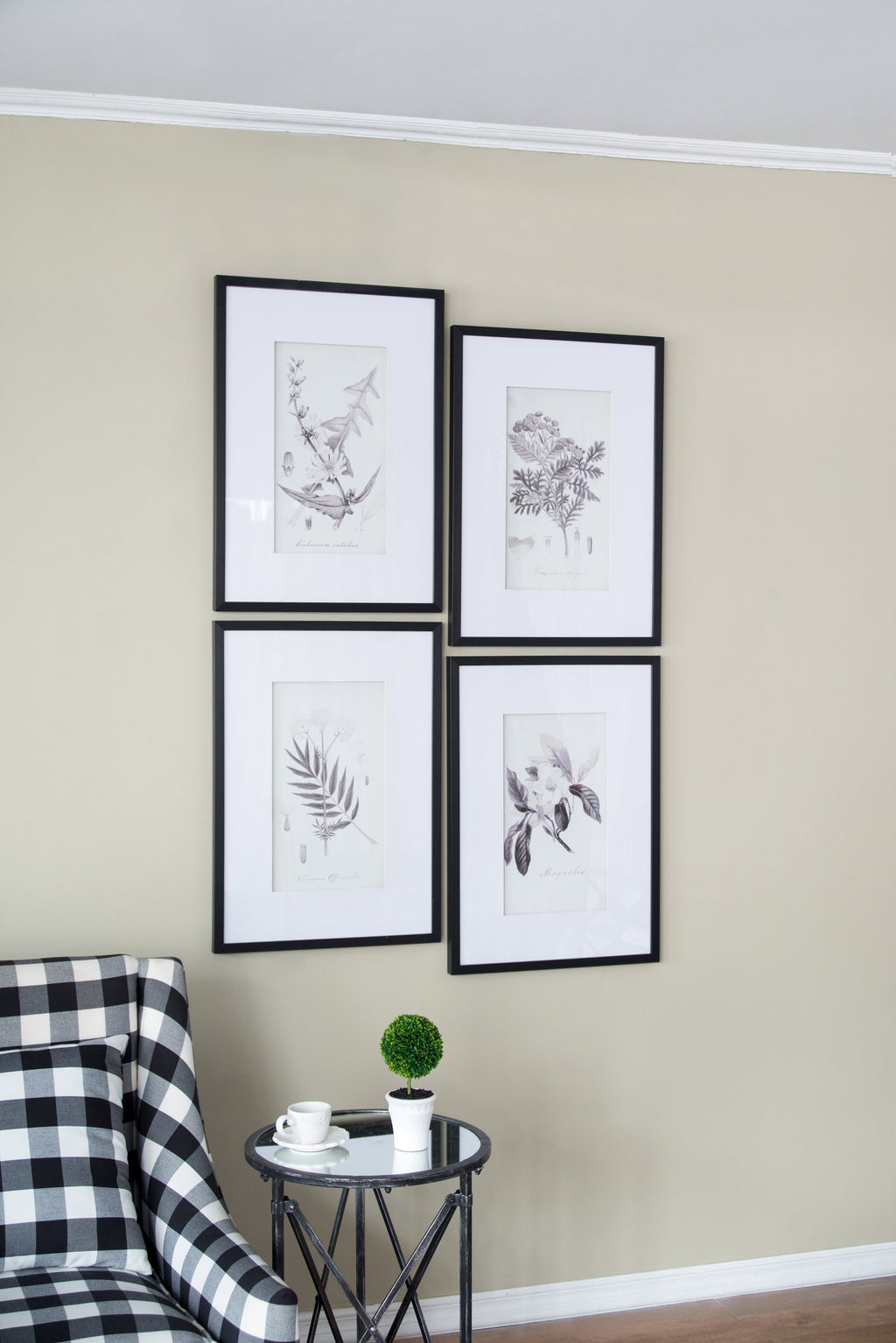 Set of 4 Botanical Wall Art Prints