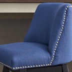 Upholstered Swivel Bar Stools Set of 2