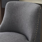 Upholstered Swivel Bar Stools Set of 2, 26" Counter Height