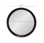 20x1.5" Transitional Decor Style Mango Wood Wall Mirror