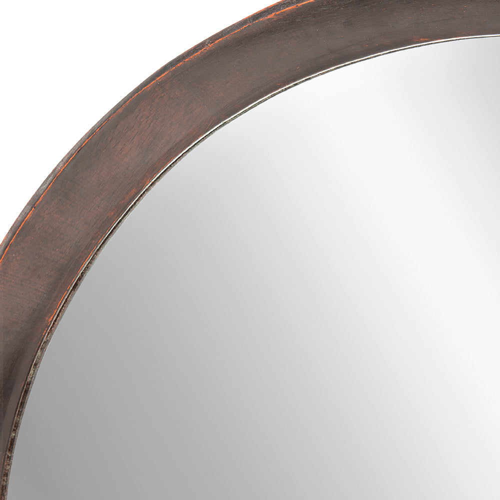 20x1.5" Transitional Decor Style Mango Wood Wall Mirror