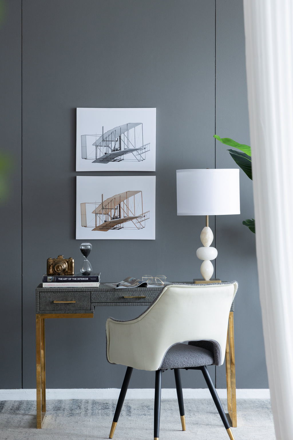 Set of 2 Large Rectangular Diptych Wall Art
