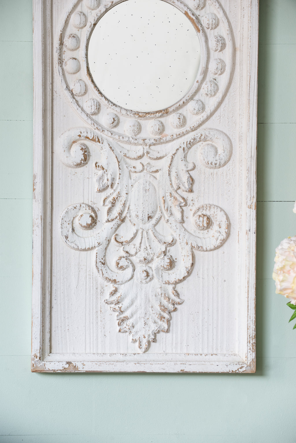 Set of 2 Large Wooden Wall Art Panels with Distressed Finish