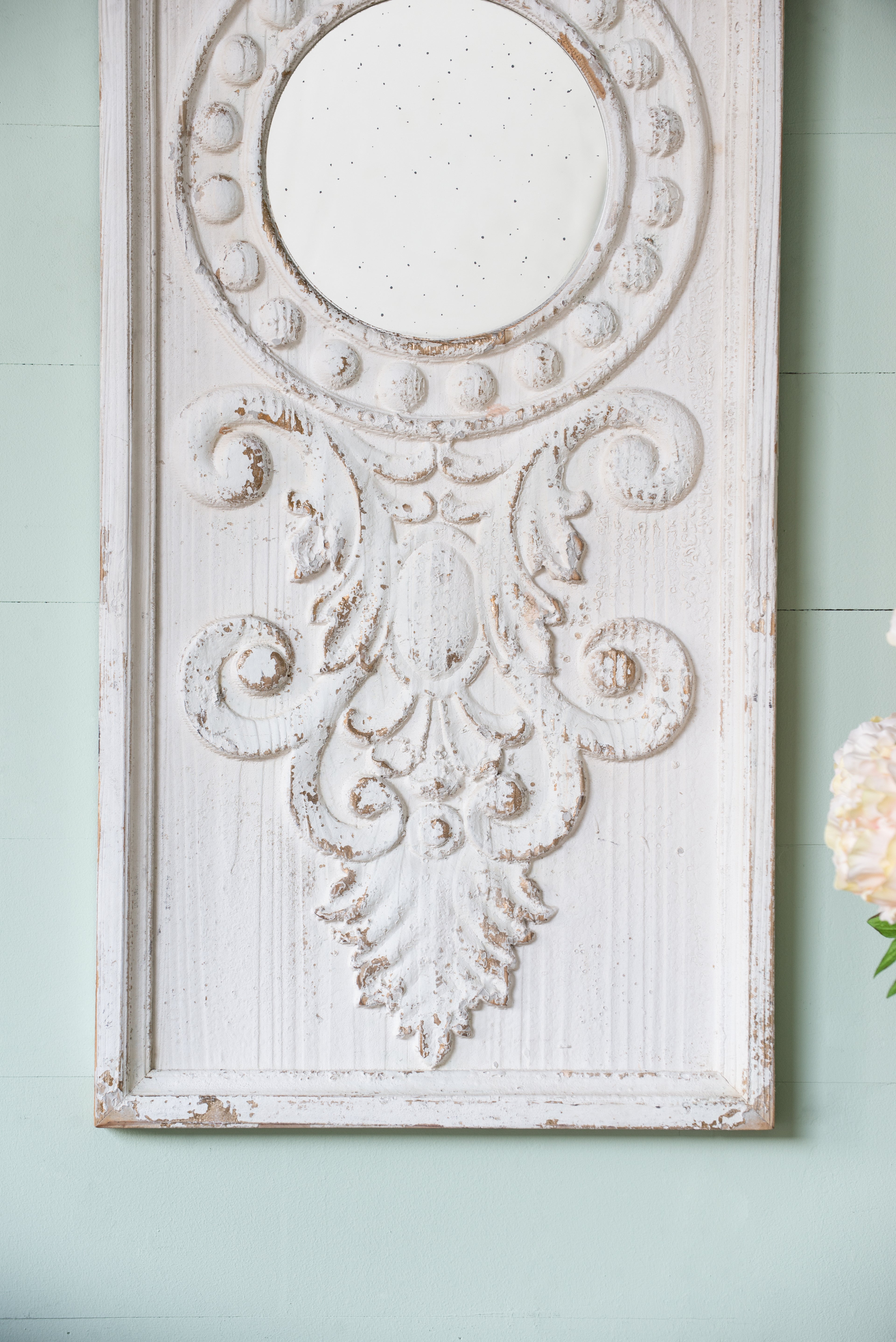 Set of 2 Large Wooden Wall Art Panels with Distressed Finish