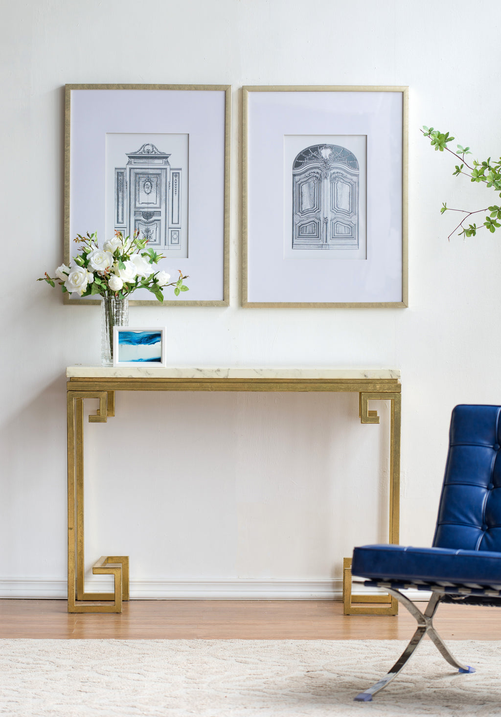 Set of 2 Fake Pencil Architectural Wall Art