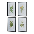 Set of 4 Botanical Flower Wall Art
