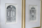 Set of 2 Fake Pencil Architectural Wall Art