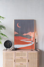 26.5" x 38.5" Rectangular Tassel Print Wall Art