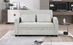61.6" Pull Out Sofa Bed Modern Chenille Convertible Loveseat