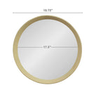 D20x1.5" Transitional Mango Wood Wall Mirror