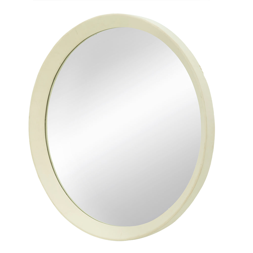 D20x1.5" Transitional Mango Wood Wall Mirror