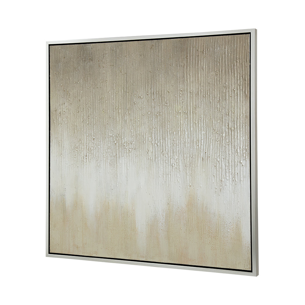Golden Sunshine Framed Hand-Painted Canvas Print Wall Art