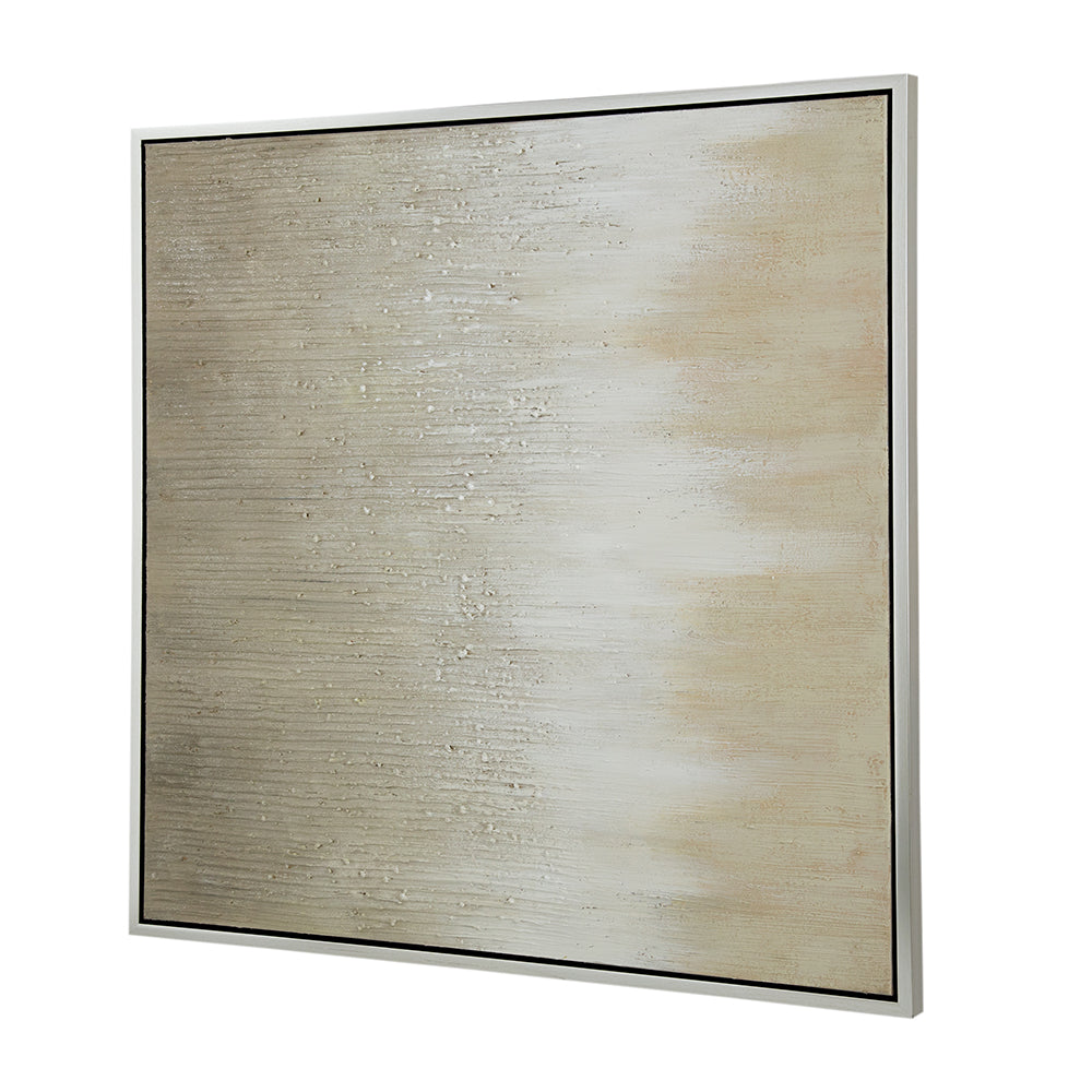 Golden Sunshine Framed Hand-Painted Canvas Print Wall Art