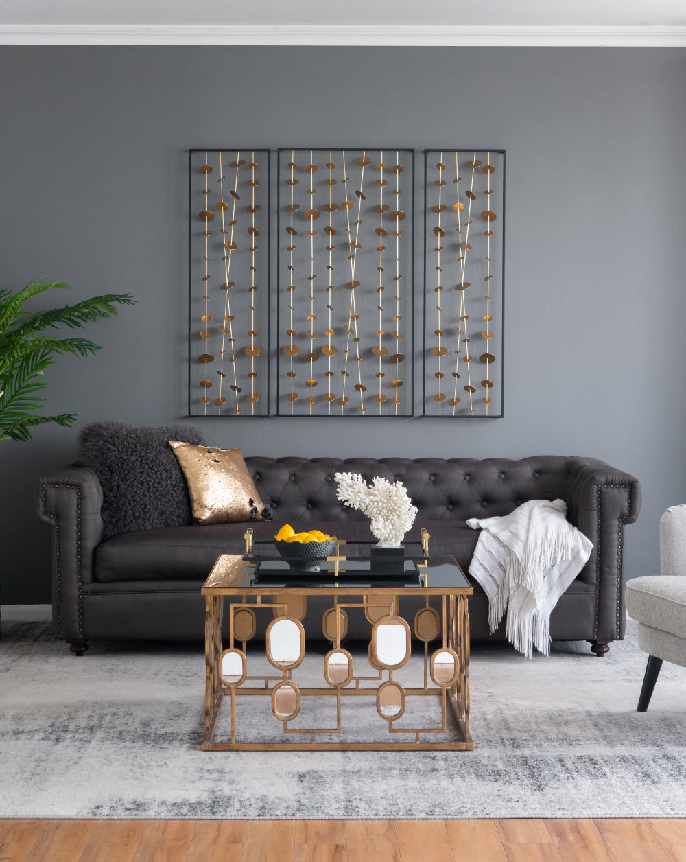 Set of 3 Metal Decorative Wall Art