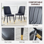 Black Dining Chairs and Living Room Chairs Set