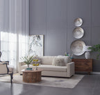 Silver Textured Oversized Disc Wall Decor Set of 3