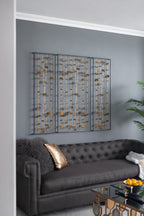 Set of 3 Metal Decorative Wall Art