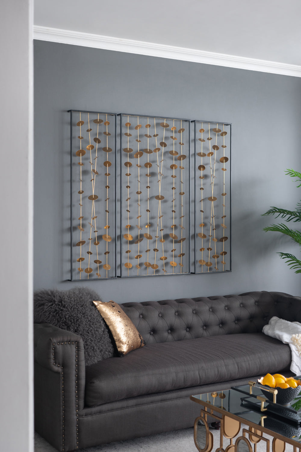 Set of 3 Metal Decorative Wall Art