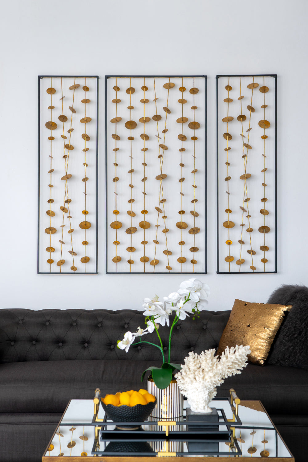 Set of 3 Metal Decorative Wall Art
