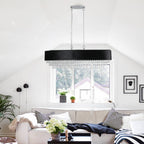39" Modern Crystal Chandelier