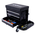 350-Pound Capacity Garage Glider Rolling Tool Chest Seat