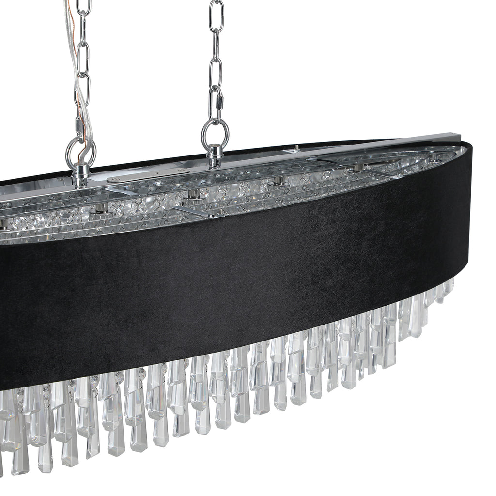 39" Modern Crystal Chandelier
