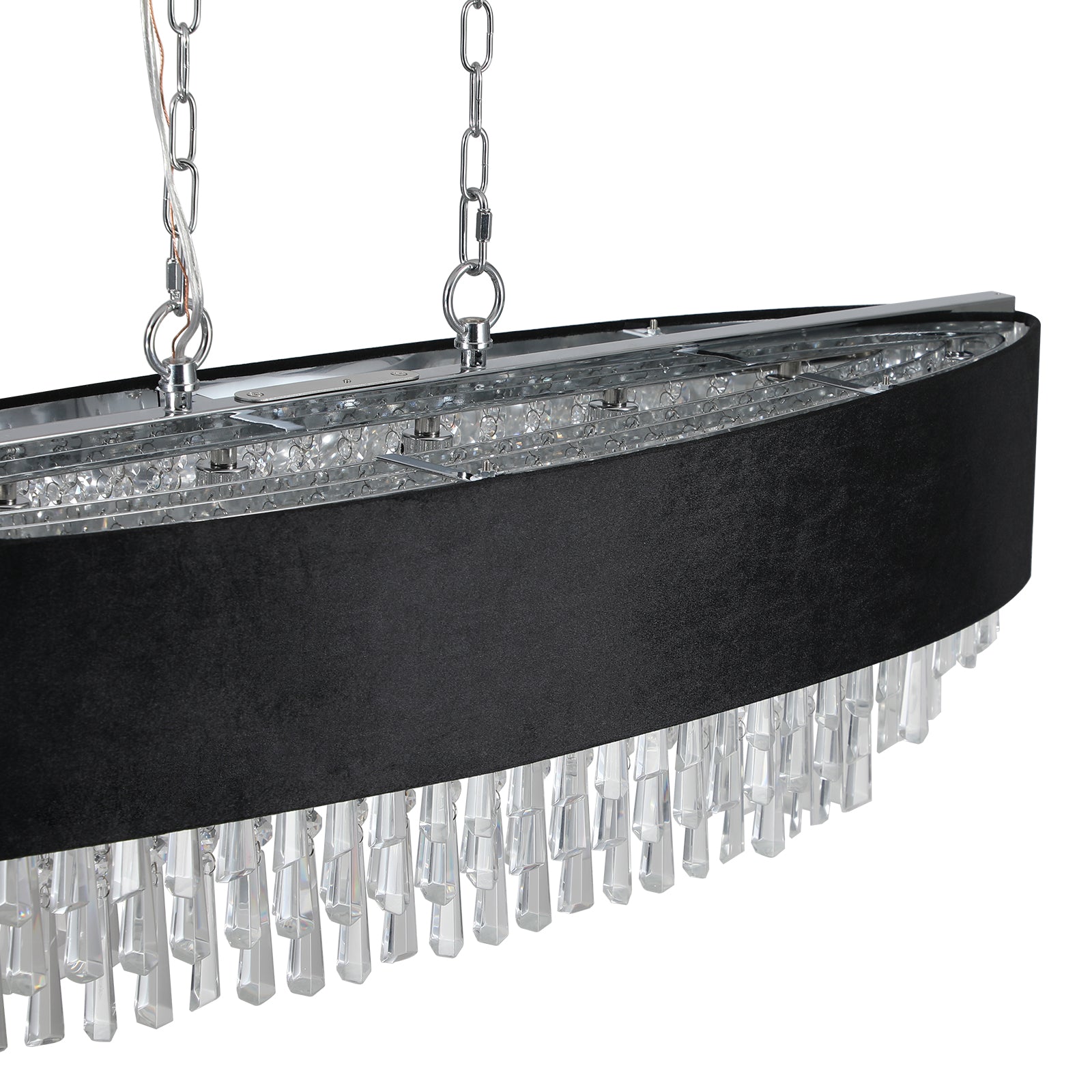 39" Modern Crystal Chandelier